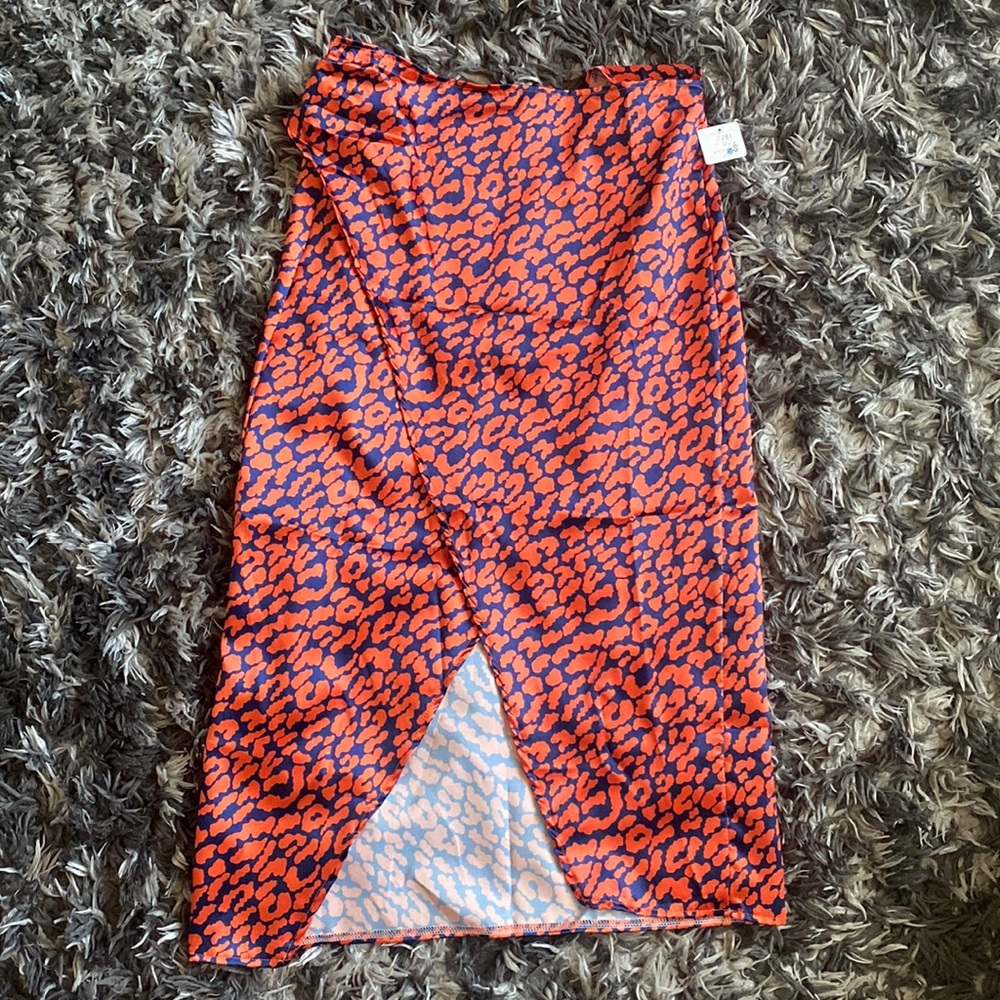 Apricot lane NWT wrap silk skirt